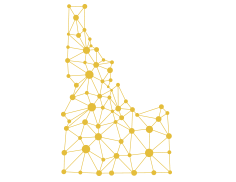 outline of Idaho